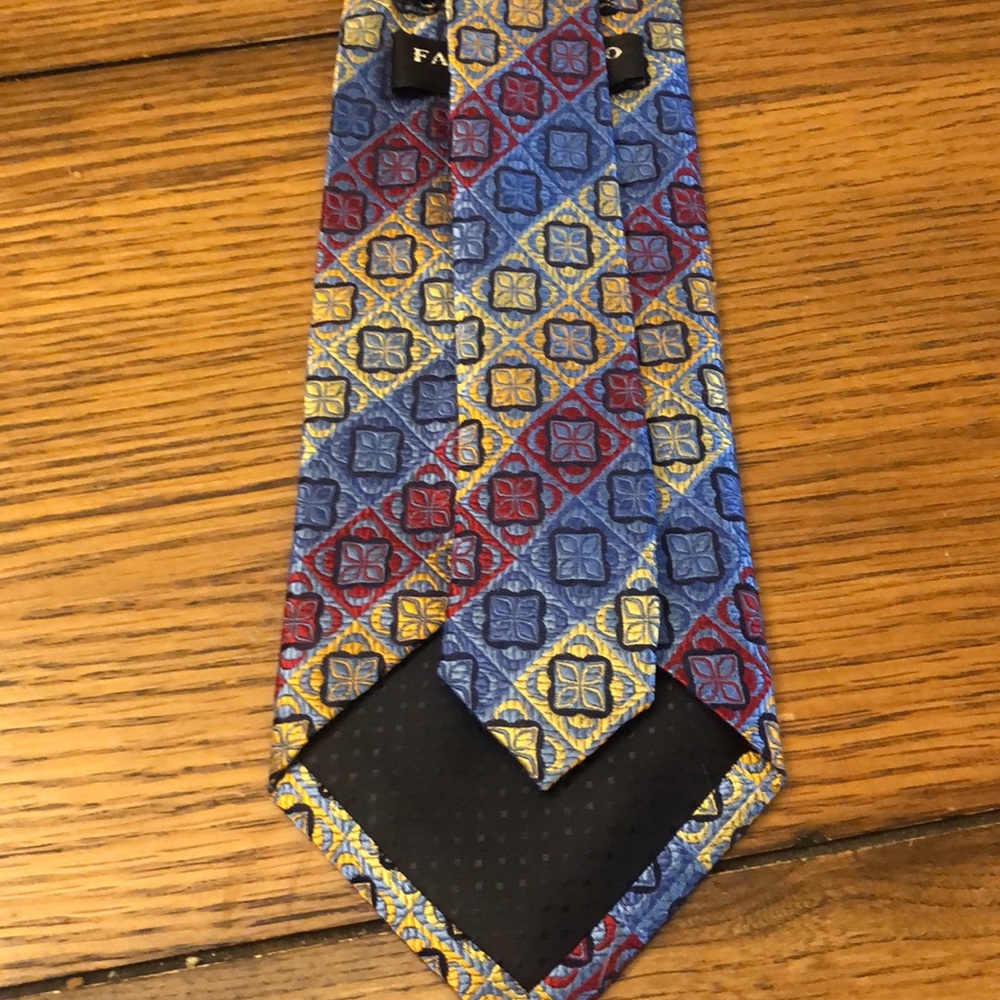 Fabio Fazio 100% Silk Neck Tie Beautiful Men’s Designer - Picture 5 of 9